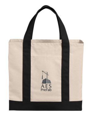 Cotton Canvas Two-Tone Tote - AES PreFab