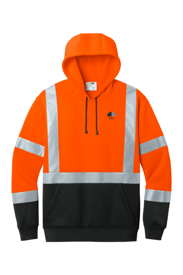 Men's Heavy-Duty Fleece Pullover Hoodie - AES Safety