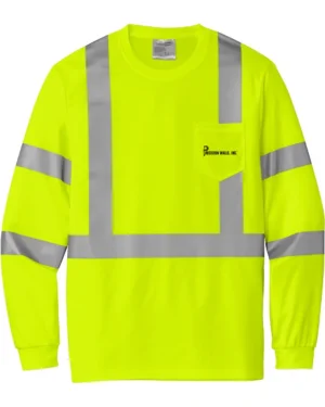 Men's Mesh Long Sleeve Tee - Safety