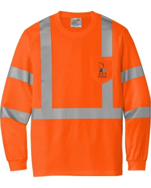 Men's Mesh Long Sleeve Tee - AES PREFAB Safety