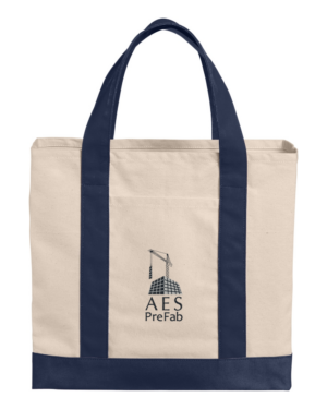 Cotton Canvas Two-Tone Tote - AES PreFab