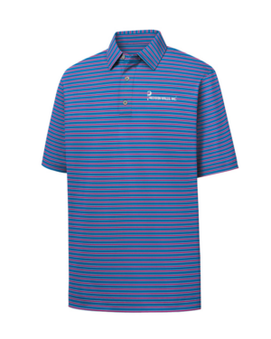 Men's Performance Stretch Pinstripe Polo