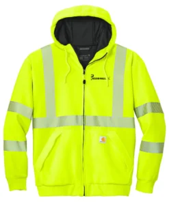 Alternative view of Men's Lined Full-Zip Sweatshirt - SAFETY