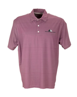 Men's Tonal Micro-Stripe Polo - AES
