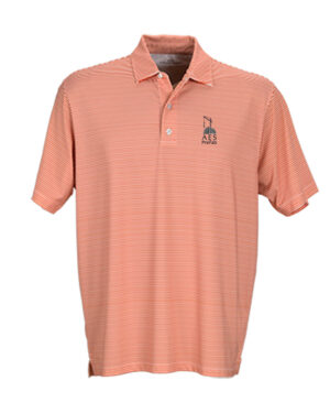 Men's Tonal Micro-Stripe Polo - AES PreFab