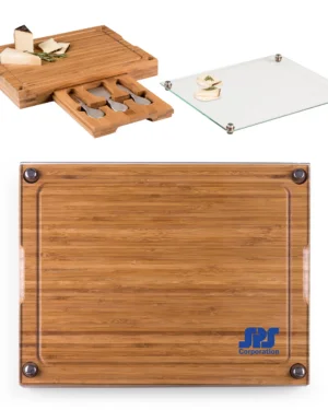 Concerto Glass Top Cheese Cutting Board & Tools Set - SPS