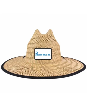 Domestic Straw Hat With Custom Patch